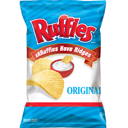 美國進口 Ruffles 厚切波樂洋芋片-經典原味184.2g