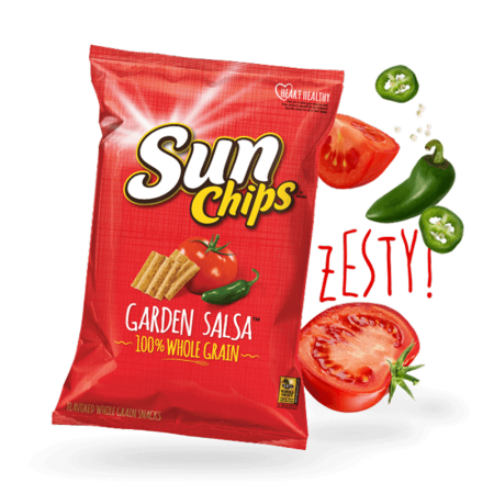 美國進口 Sun Chips 多穀類脆片-田園薩爾薩184.2g