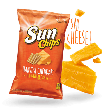 美國進口 Sun Chips 多穀類脆片-秋收乾酪184.2g