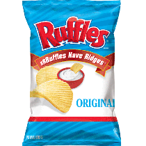 美國進口 Ruffles 厚切波樂洋芋片-經典原味184.2g