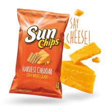 美國進口 Sun Chips 多穀類脆片-秋收乾酪184.2g